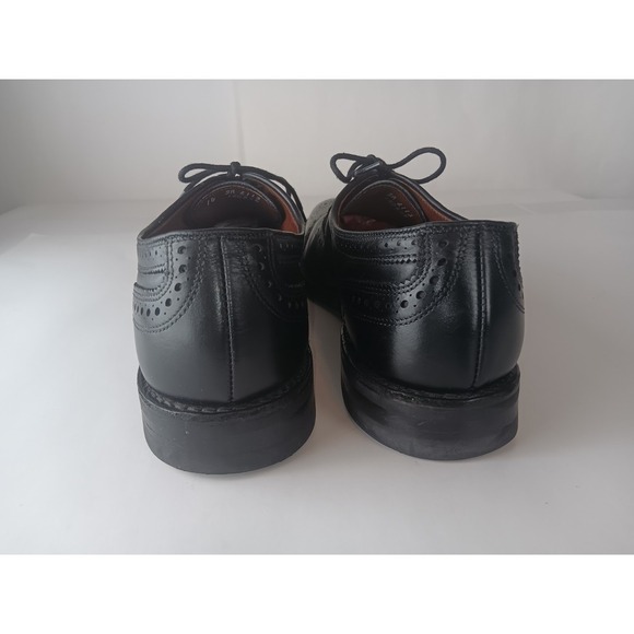 Allen Edmonds Strand Cap Toe Oxford Sze 14 Black Brogue Dress Shoes Made in USA main image 9